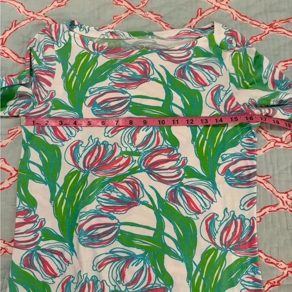 Lilly Pulitzer Andie Ring The Bellboy Top S - Picture 8 of 10